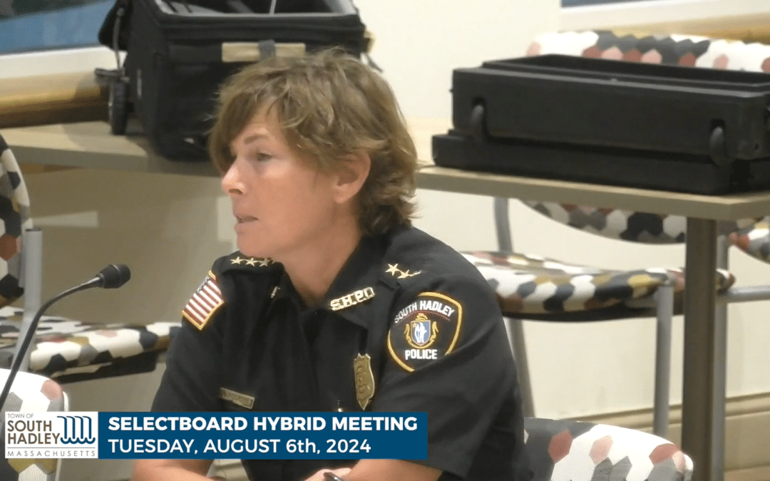 South Hadley Selectboard discusses police staffing report; public forum to follow