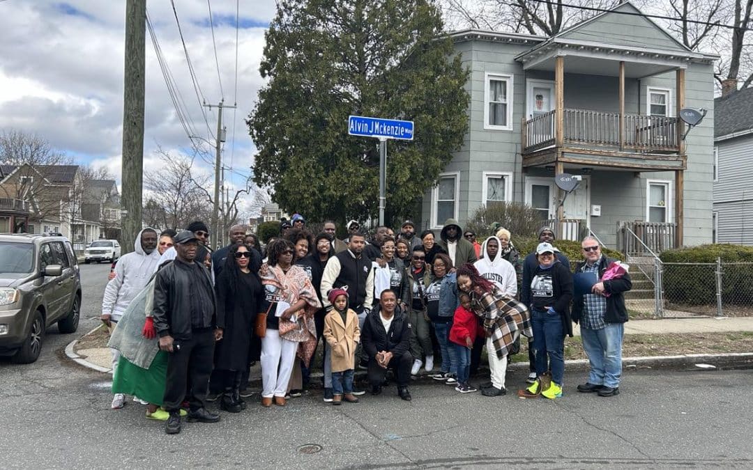 Community honors local legend with street naming ceremony