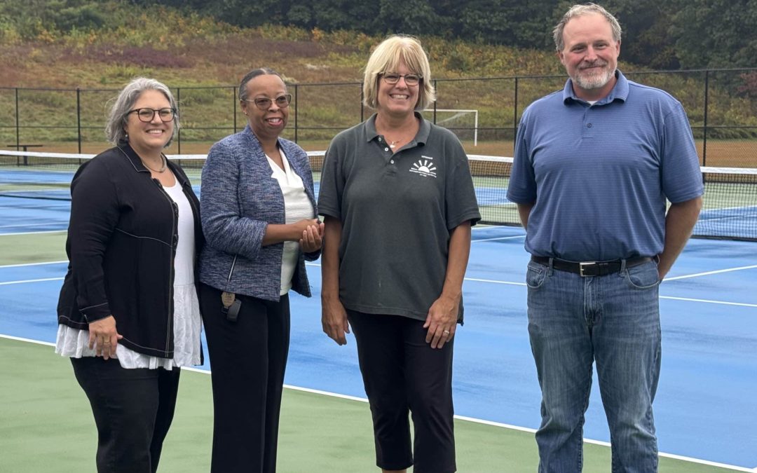 JFK Middle School reopens newly refurbished tennis, basketball courts