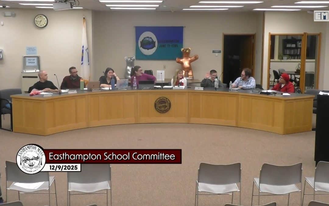 Easthampton School Committee honors departing member, advances policies
